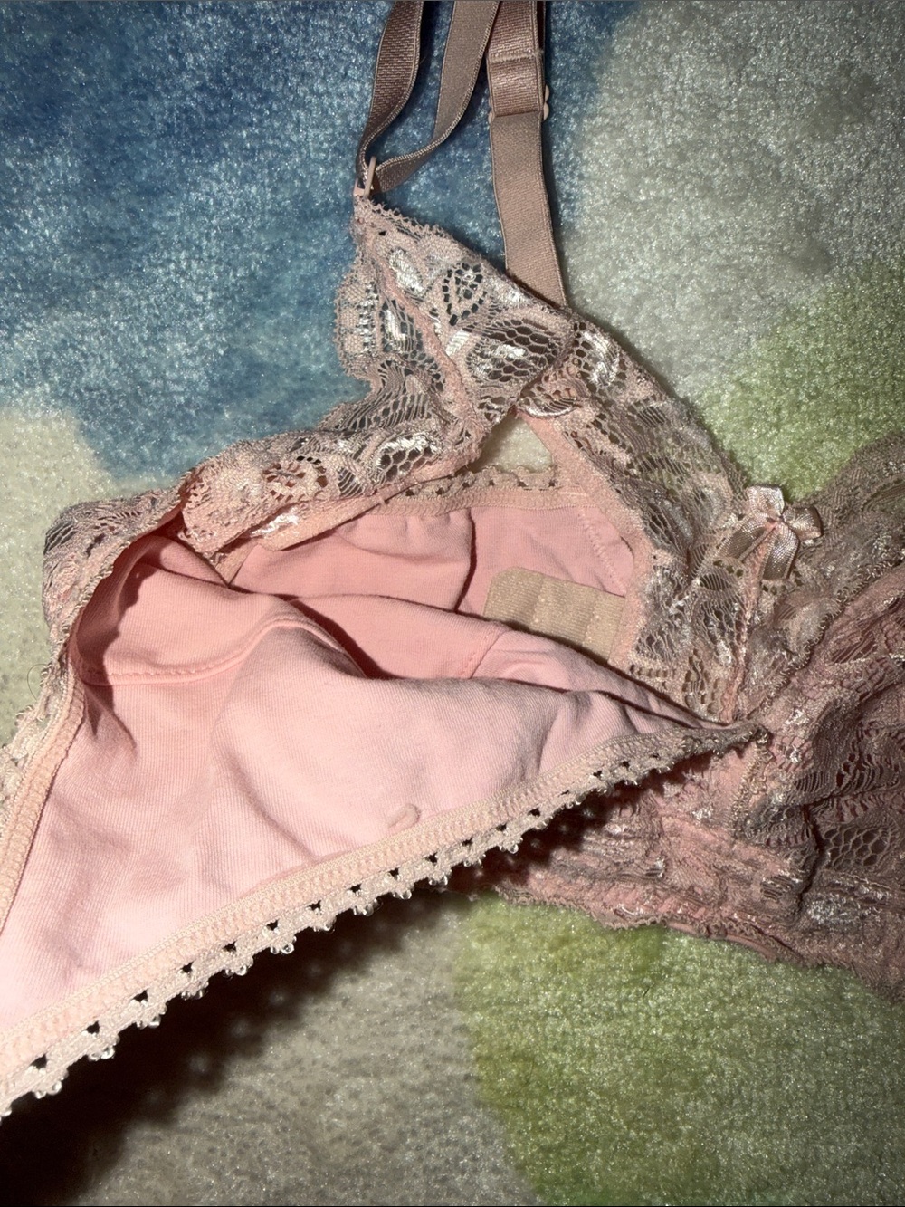 Belabumbum Blush Pink Lace Nursing Bralette - Picture 7 of 14
